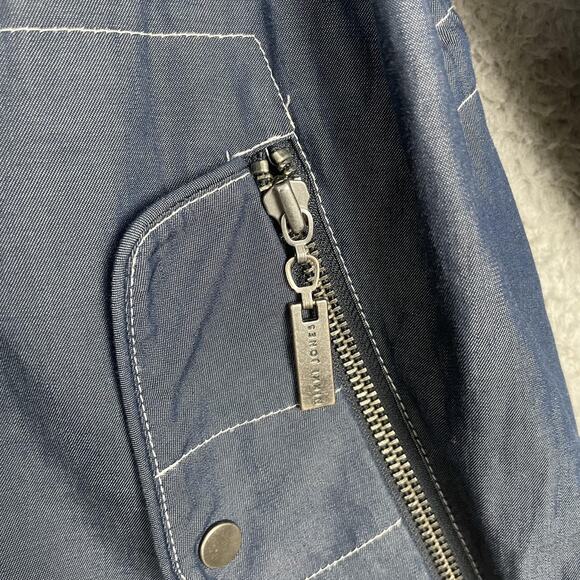 Nikki Jones Jacket Womens Medium Hooded Full Zip Parka Coat Drawstring - Picture 7 of 14